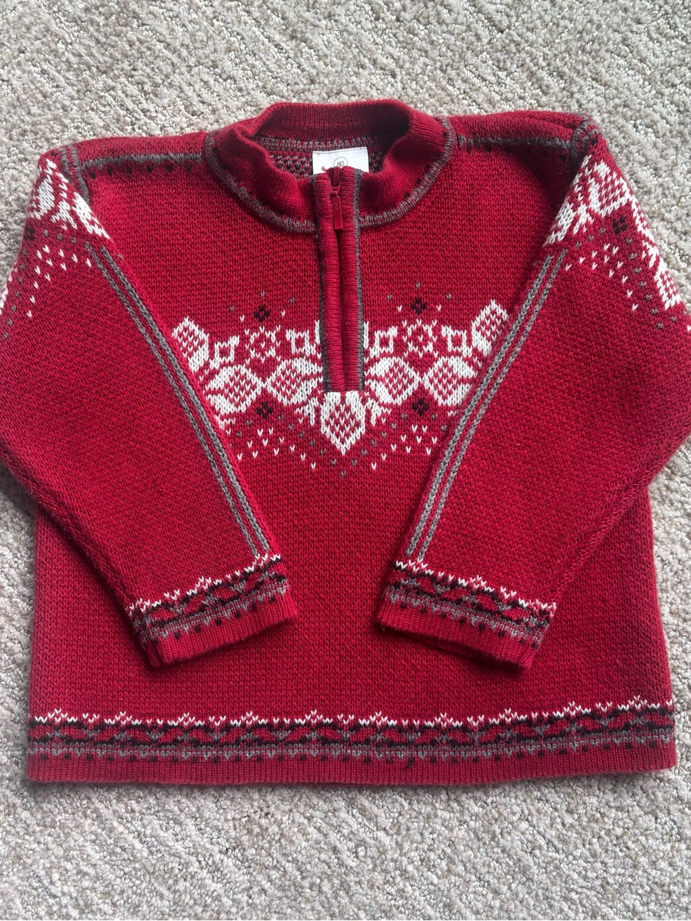 Hanna Andersson Nordic 1/4 Zip Sweater 18/24 Mos